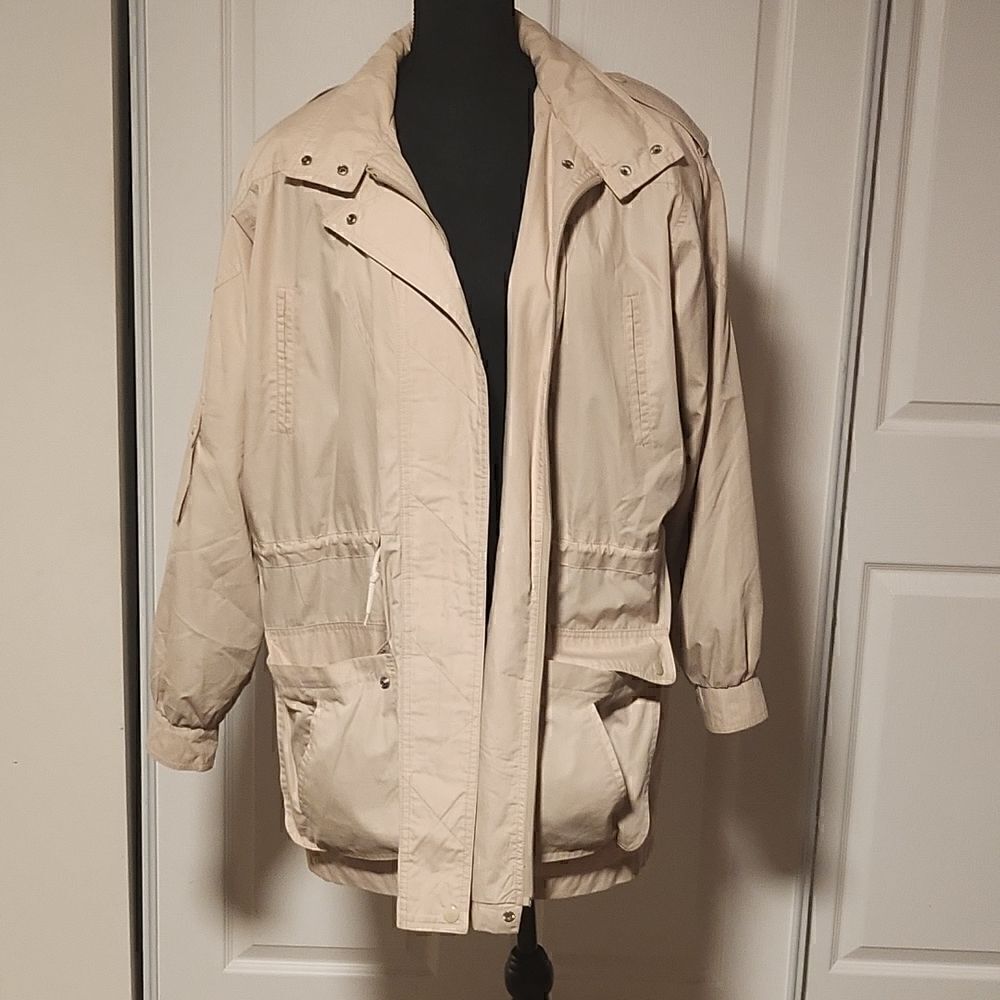Chance Encounter mid length rain jacket